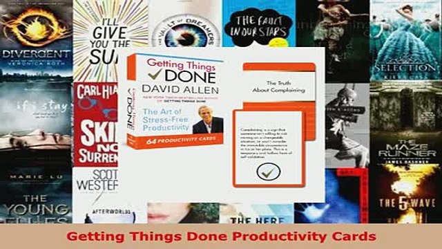 Download Getting Things Done Productivity Cards Free Books