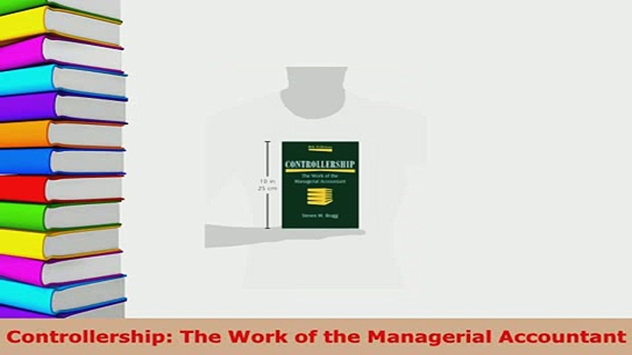 Download  Controllership The Work of the Managerial Accountant PDF Full Ebook