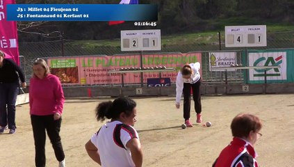 Demi-finales, cinquième étape du Super 16 féminin, Sport Boules, Bourg-Saint-Andéol 2016