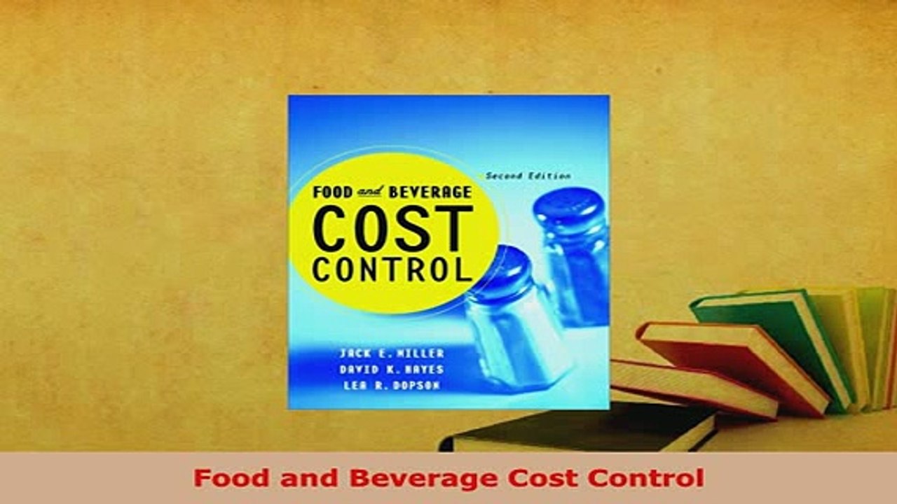 Download  Food and Beverage Cost Control Read Full Ebook