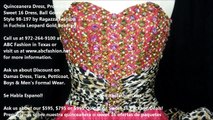 98-197 Ragazza Fashion Fuchsia Leopard Quinceanera Dress, Sweet 16 Ball Gown by www.abcfashion.net