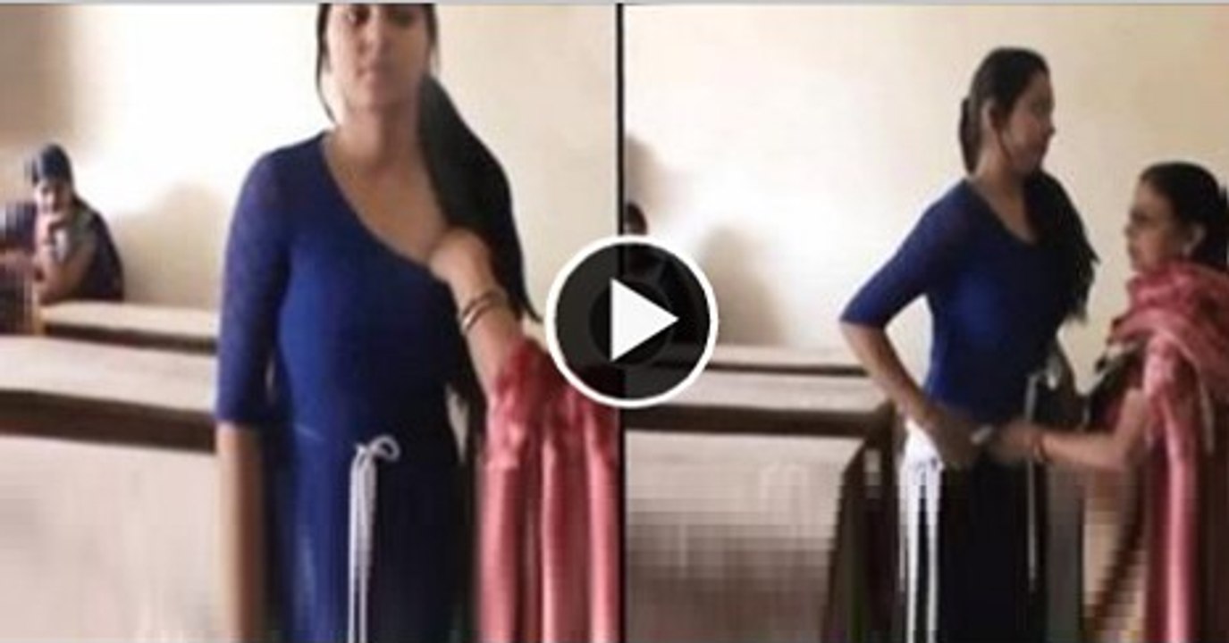 Girl Checking In Examination Hall.Watch Video