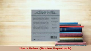 PDF  Liars Poker Norton Paperback Read Online