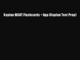 Download Kaplan MCAT Flashcards + App (Kaplan Test Prep) Ebook Free