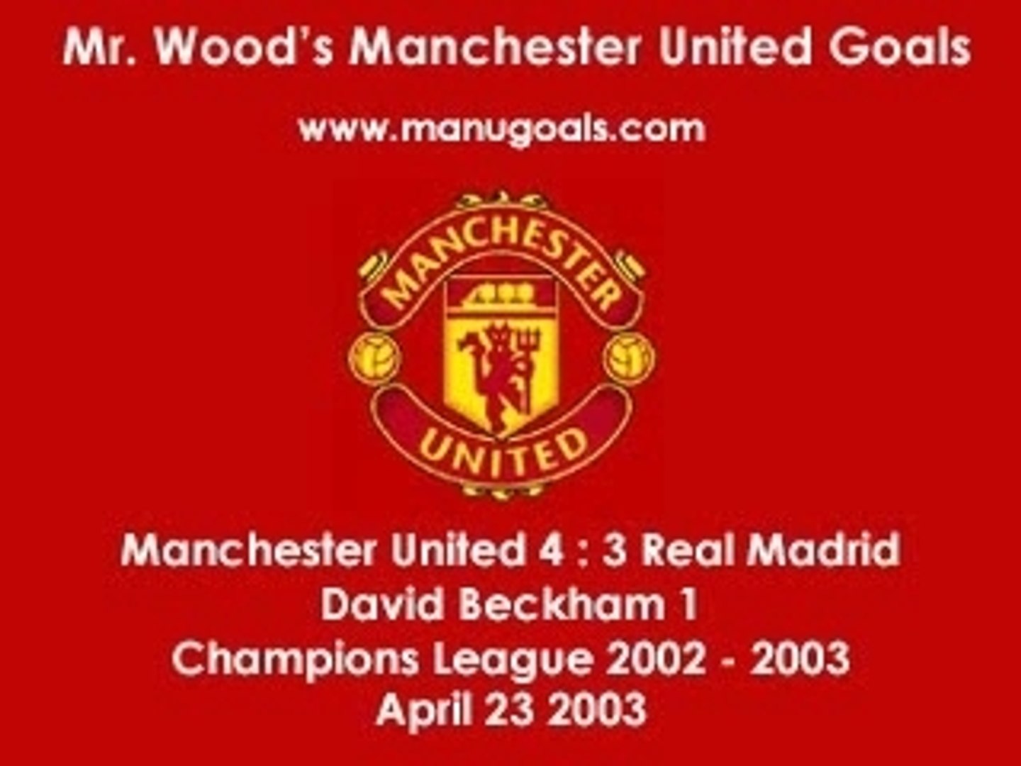 ⁣David Beckham vs. Real Madrid
