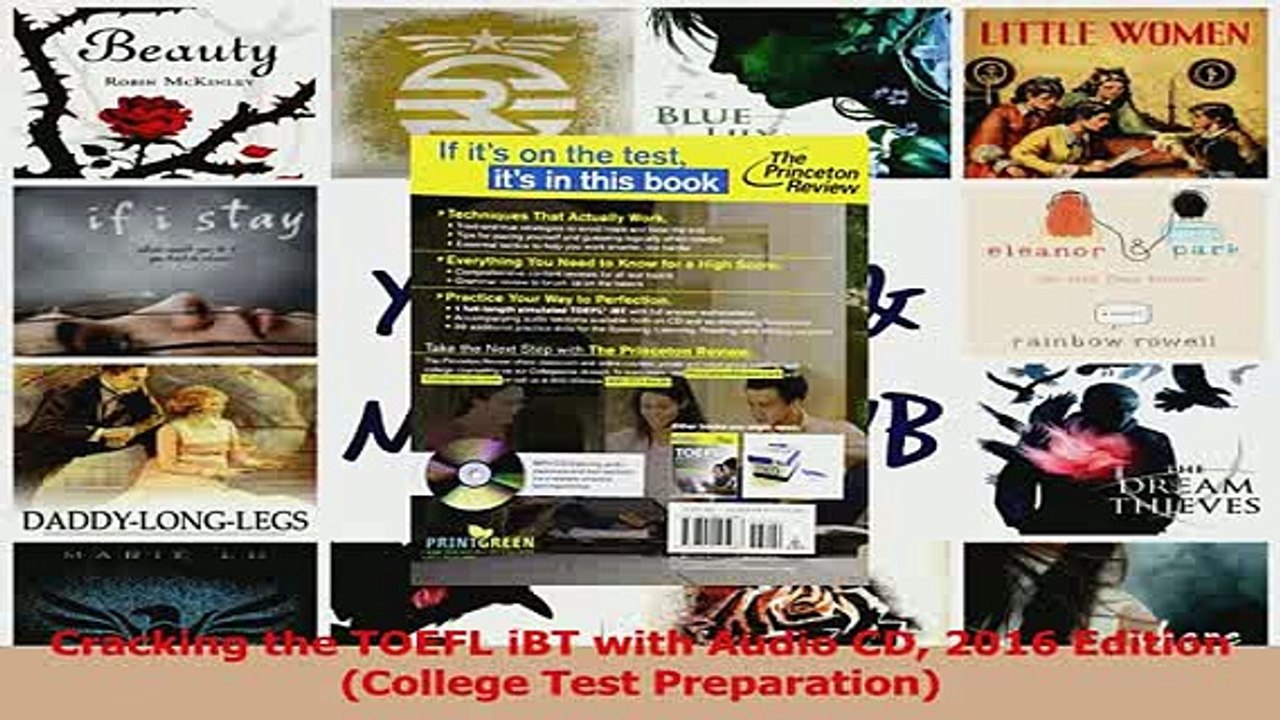 Read  Cracking the TOEFL iBT with Audio CD 2016 Edition College Test Preparation Ebook Free