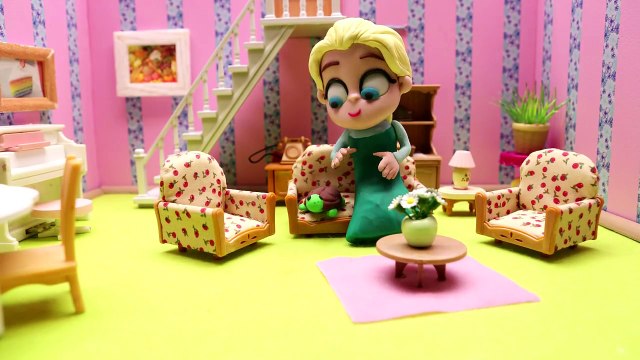 Эльза нового питомца * Дисней замороженные видеоклипы пластилина плей-стоп-Моушн * Эльза мире