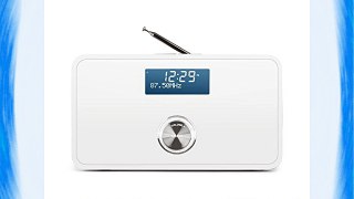 Auna DABStep - Radio numérique avec tuner DAB/DAB+ Bluetooth FM (fonction alarme entrée AUX