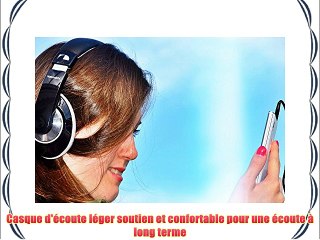 NAKAMICHI Casque NK780M avec micro pour Smartphone et Tablette câble détachable Noir Metallic