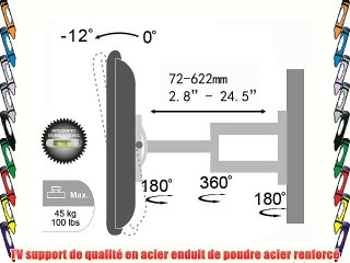 Allcam L273SS bras pivotant support mural pour TV Universal 32 39 40 42 pouces téléviseurs