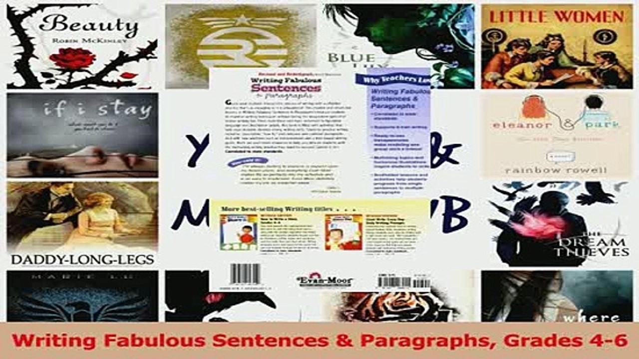 Read  Writing Fabulous Sentences  Paragraphs Grades 46 Ebook Free
