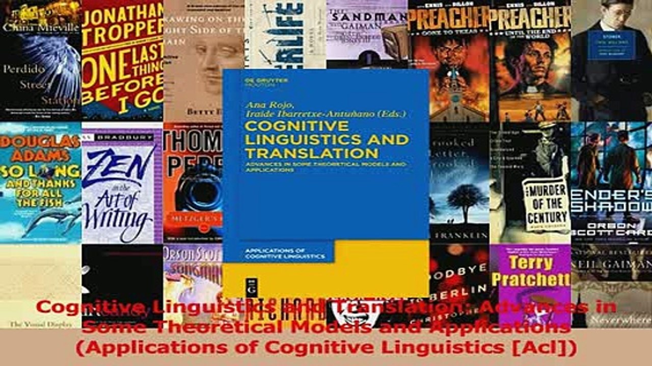 Read  Cognitive Linguistics and Translation Advances in Some Theoretical Models and PDF Online
