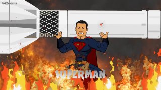 Messi vs Ronaldo: BATMAN v SUPERMAN (Cartoon Parody El Clasico 2016 Dawn of Justice)