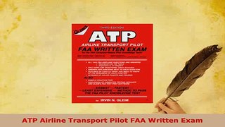 PDF  ATP Airline Transport Pilot FAA Written Exam Read Full Ebook