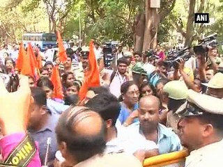 Bengaluru: Students, parents throw stones on PUC building following exam paper leak