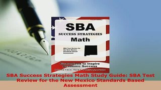 PDF  SBA Success Strategies Math Study Guide SBA Test Review for the New Mexico Standards PDF Full Ebook