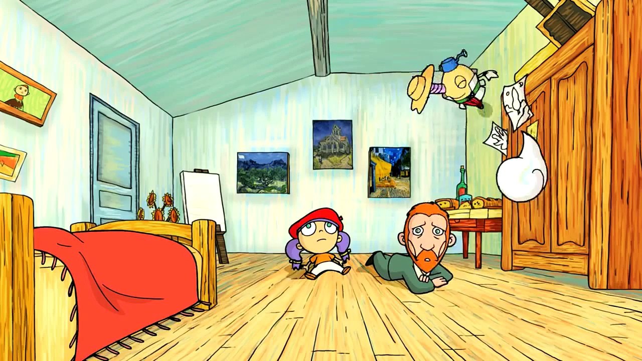 Art With Mati and Dada Cartoon