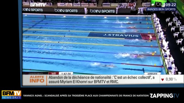 Yannick Agnel scandalisé par sa troisième place aux Championnats de France de Natation