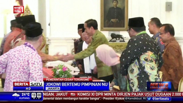 Presiden Jokowi Bertemu Pimpinan NU Bahas Pencegahan Terorisme