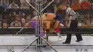 WWE - 2002 - Smackdown! - Cage Match - Edge vs Angle