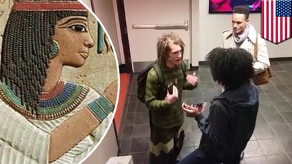 Black woman argues with white male over his dreadlocks