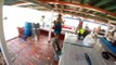 Chonburi: 2014 Pattaya Scuba Exams Getting Aboard a Diving Boat GoPro (unedited)