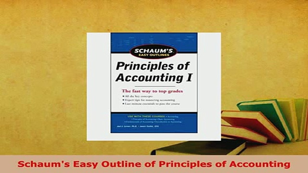 Download  Schaums Easy Outline of Principles of Accounting PDF Online