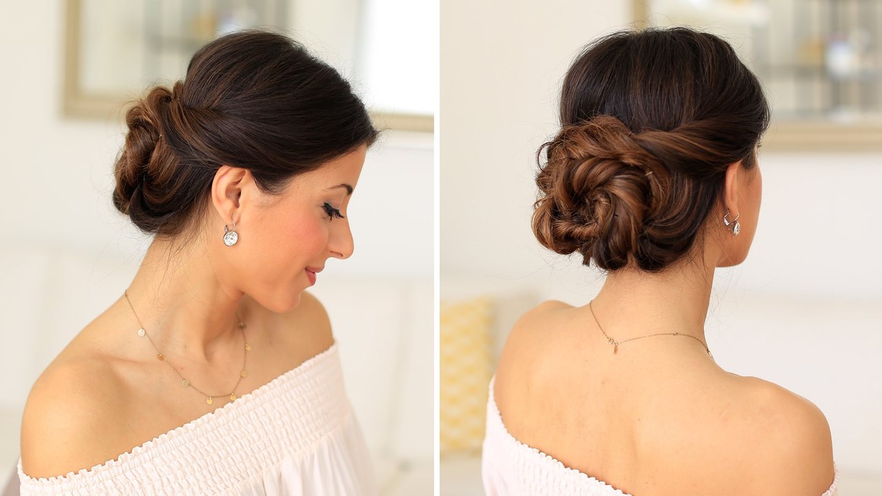 2-Minute Elegant BUN Hairstyle  ★ EASY Updo Hairstyles