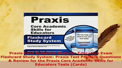 Download  Praxis Core Academic Skills for Educators Exam Flashcard Study System Praxis Test PDF Full Ebook