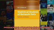 Statistical Analysis of Network Data Methods and Models Springer Series in Statistics