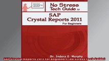 SAP Crystal Reports 2011 For Beginners No Stress Tech Guide
