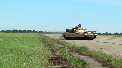 Download Video: M1 Abrams Tanks Battle Maneuvers