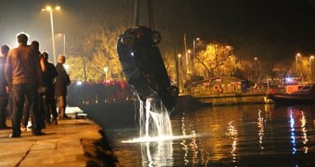 Sarıyer'de Denize Uçan Otomobilden 2 Ceset 18 Saat Sonra Çıkarıldı