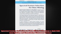Spectral Feature Selection for Data Mining Chapman  HallCRC Data Mining and Knowledge