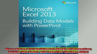 Microsoft Excel 2013 Building Data Models with PowerPivot Building Data Models with