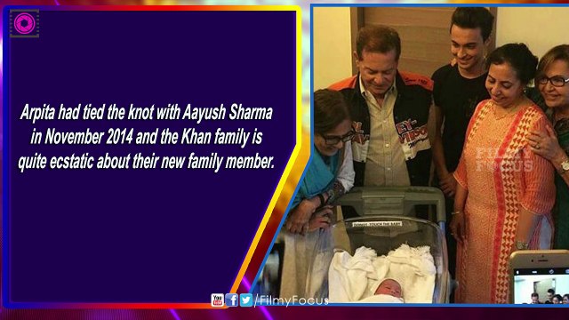 Salman Khan Finally Meet His Nephew Ahil - Filmyfocus.com