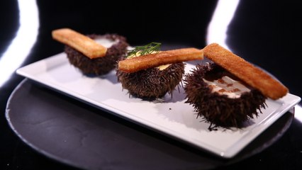 Trilogie d’oursins, fenouil et yuzu par Geoffrey Poesson (#DPDC)