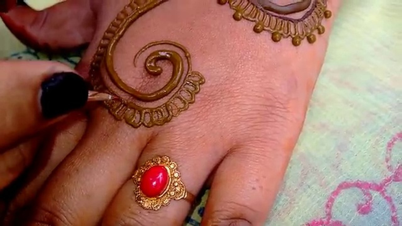 Latest Easy Indian Mehndi Design for Beginners- Awesome Henna Design- Unique Henna tattoo