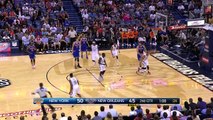 Kristaps Porzingis Denies Alonzo Gee's Dunk Attempt