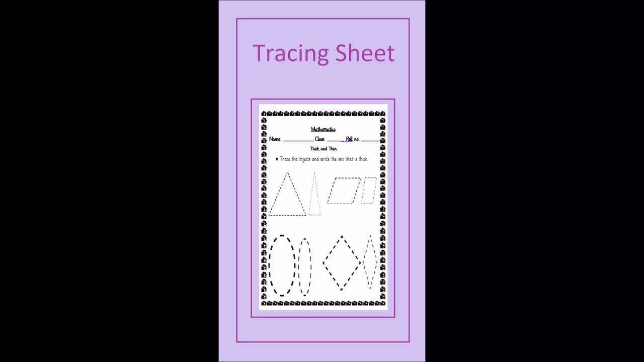 Writing Guide for Lesson 4 Thick and Thin