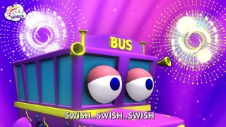 Funny Wheels On The Bus | HD Nursery Rhymes | 3d Rhymes | Kids Nursery Rhymes