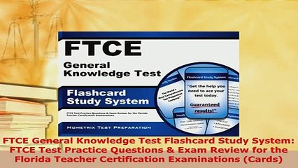 PDF  FTCE General Knowledge Test Flashcard Study System FTCE Test Practice Questions  Exam Read Online