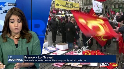 France: Nouvelle journée de mobilisation contre la Loi Travail