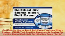 PDF  Certified Six Sigma Black Belt Exam Flashcard Study System CSSBB Test Practice Questions PDF Full Ebook