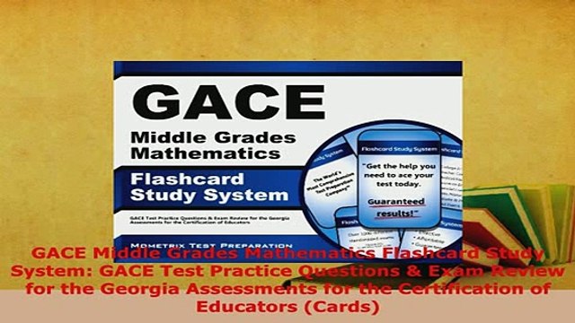 PDF GACE Middle Grades Mathematics Flashcard Study System GACE Test Practice Questions Exam PDF Book Free