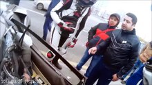 Lamborghini serious crash in Moscow Russia 25.03.16
