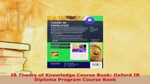 PDF  IB Theory of Knowledge Course Book Oxford IB Diploma Program Course Book PDF Book Free