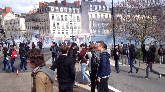 Manifestation contre la loi travail à Nantes