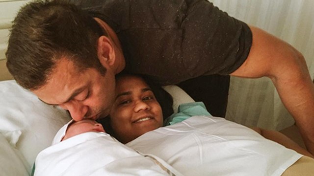 Salman Khan KISSES Nephew Ahil, Arpita Khan's Baby!
