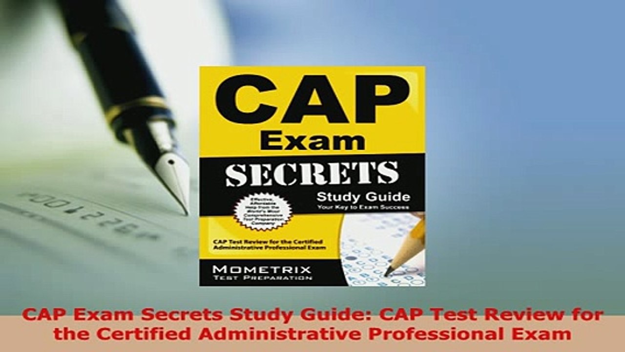 Download  CAP Exam Secrets Study Guide CAP Test Review for the Certified Administrative Download Full Ebook